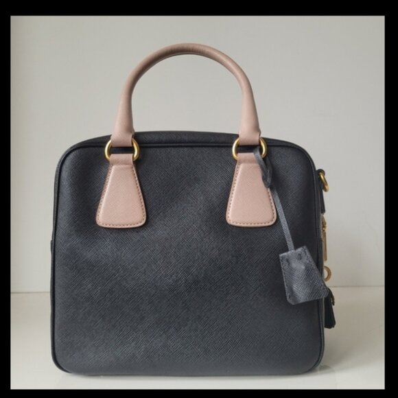 Prada Handbags - PRADA Saffiano Lux Square Satchel and Crossbody Bag